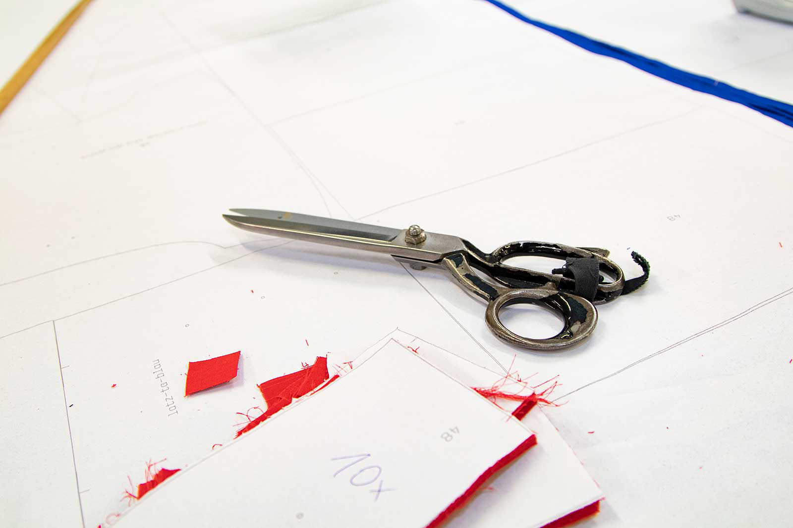 Zuschnitt der Schnittvorlagen